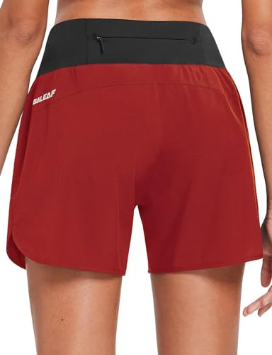 baleaf Women's 5" Workout Shorts Gym Running Shorts Athletic with Liner High Waistband Quick Dry ... | Amazon (US)
