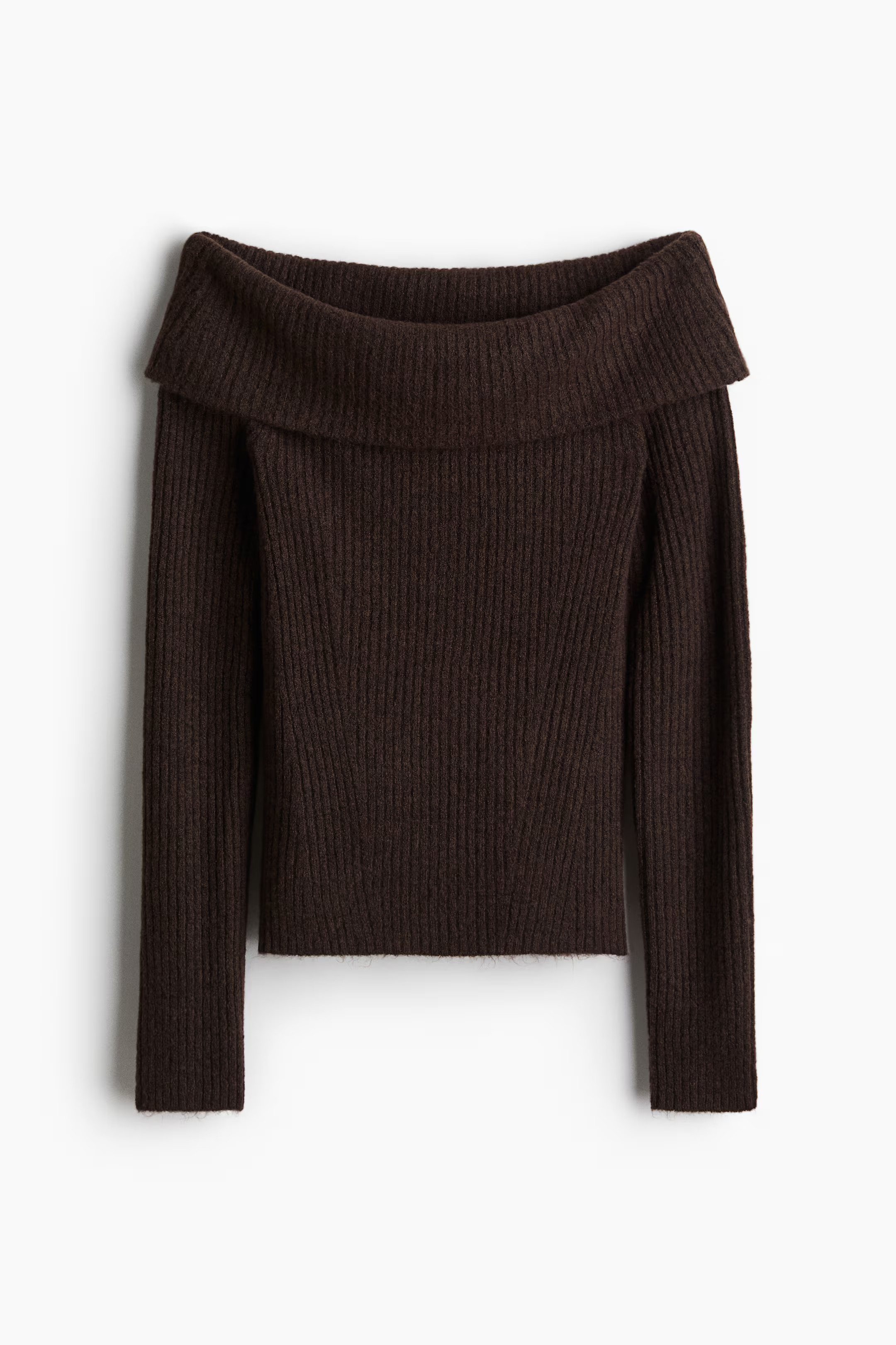 Rib-Knit Off-the-Shoulder Top | H&M (US + CA)