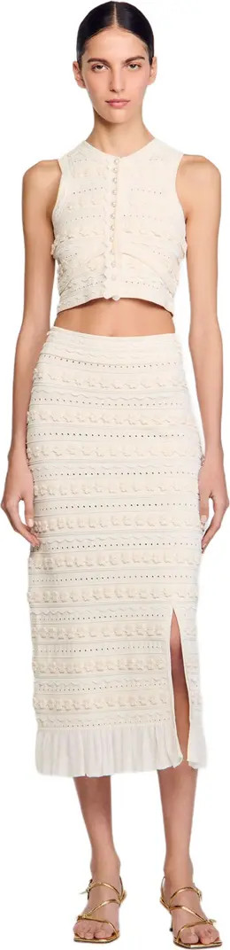 Long skirt with crochet detailing | Nordstrom