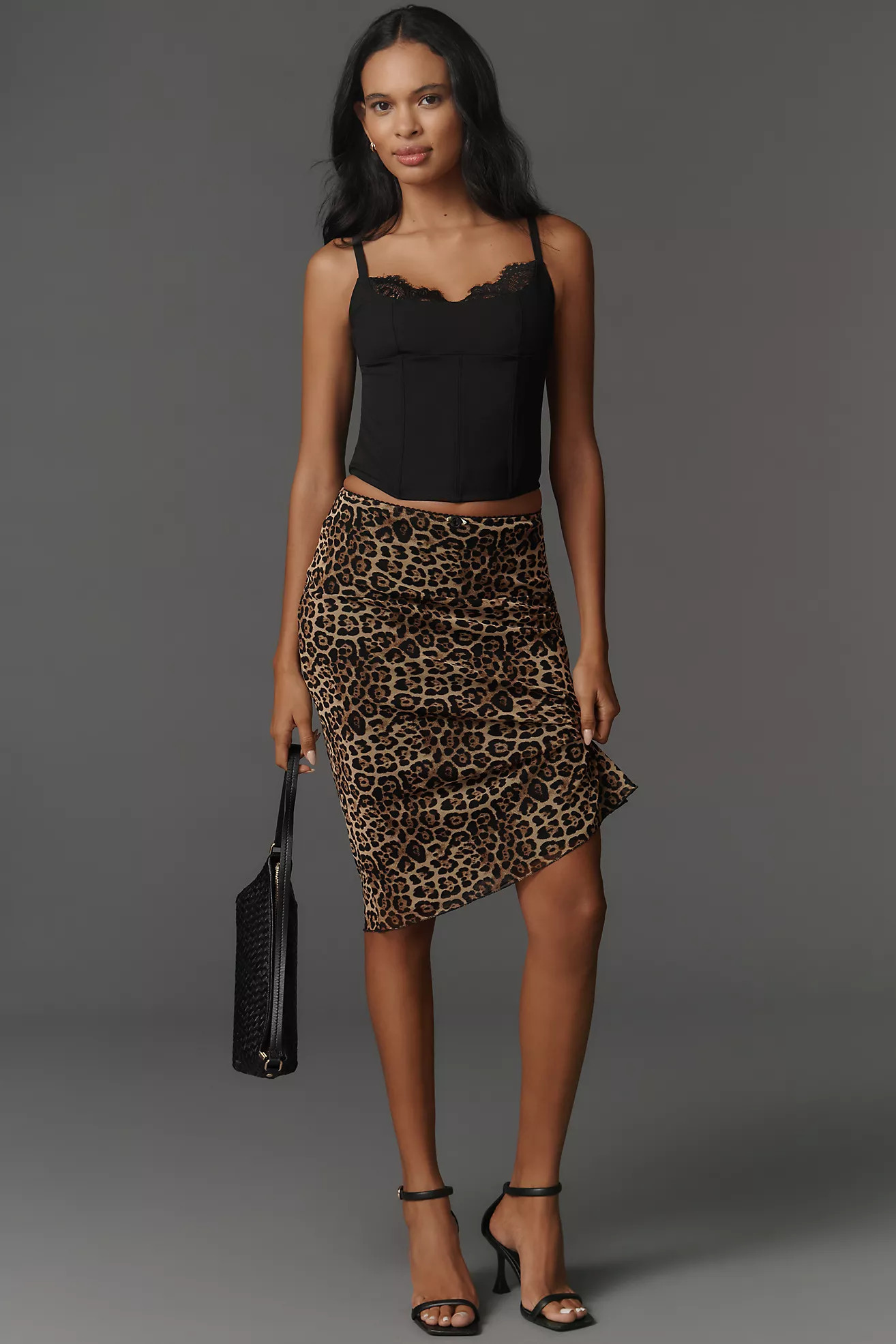 NIA Tresor Sheer Mesh Midi Skirt | Anthropologie (US)