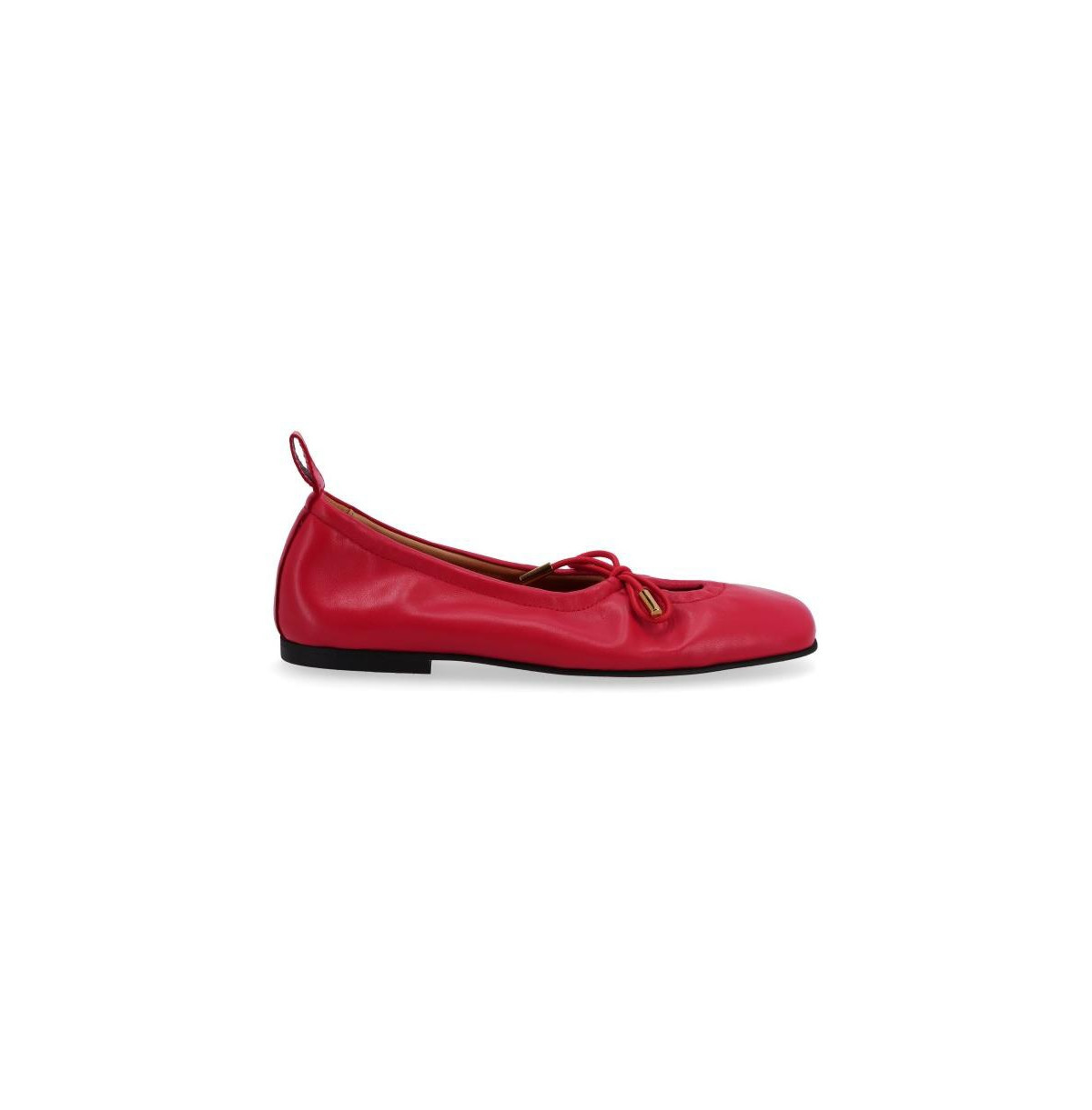 S100303-02 Rosalind Brown Leather Ballet Flats - Red | Macy's
