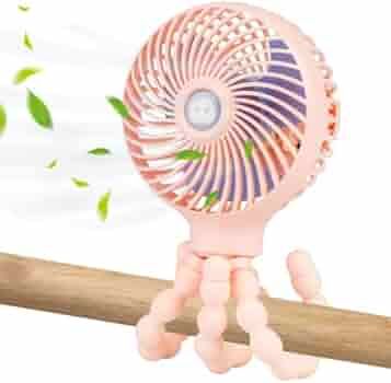Snawowo Mini Baby Stroller Fan, Handheld Personal Portable Clip On Fan with Flexible Tripod for S... | Amazon (US)