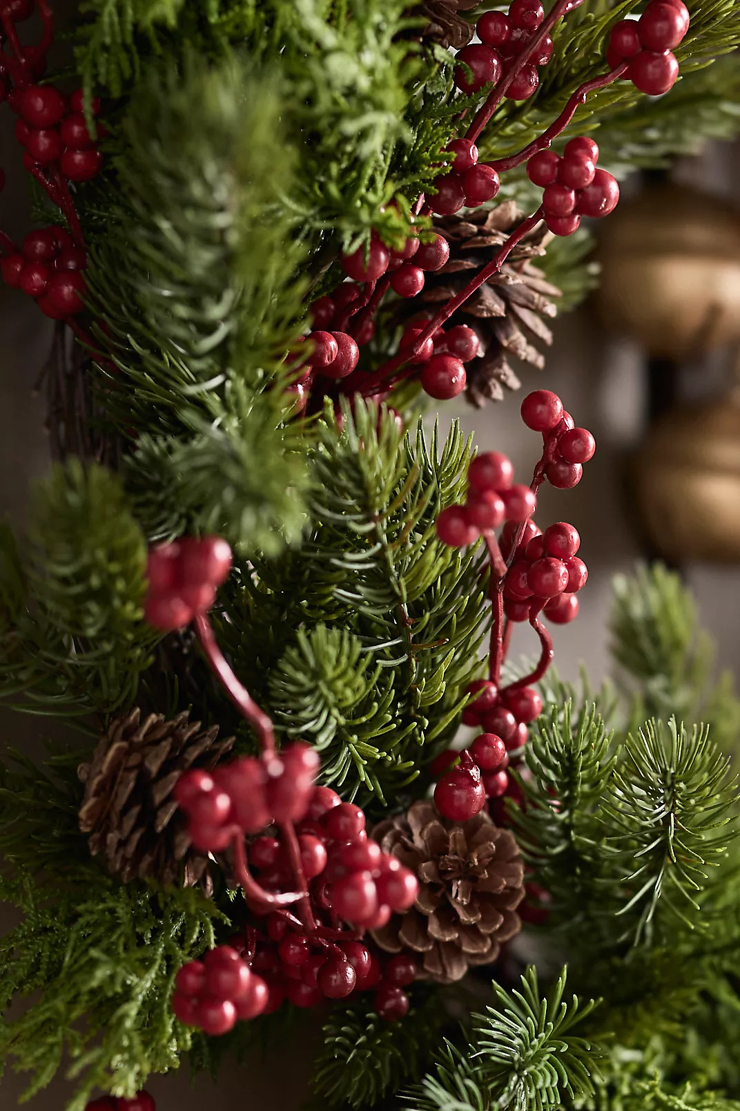 Faux Pine Berry Wreath | Anthropologie (US)