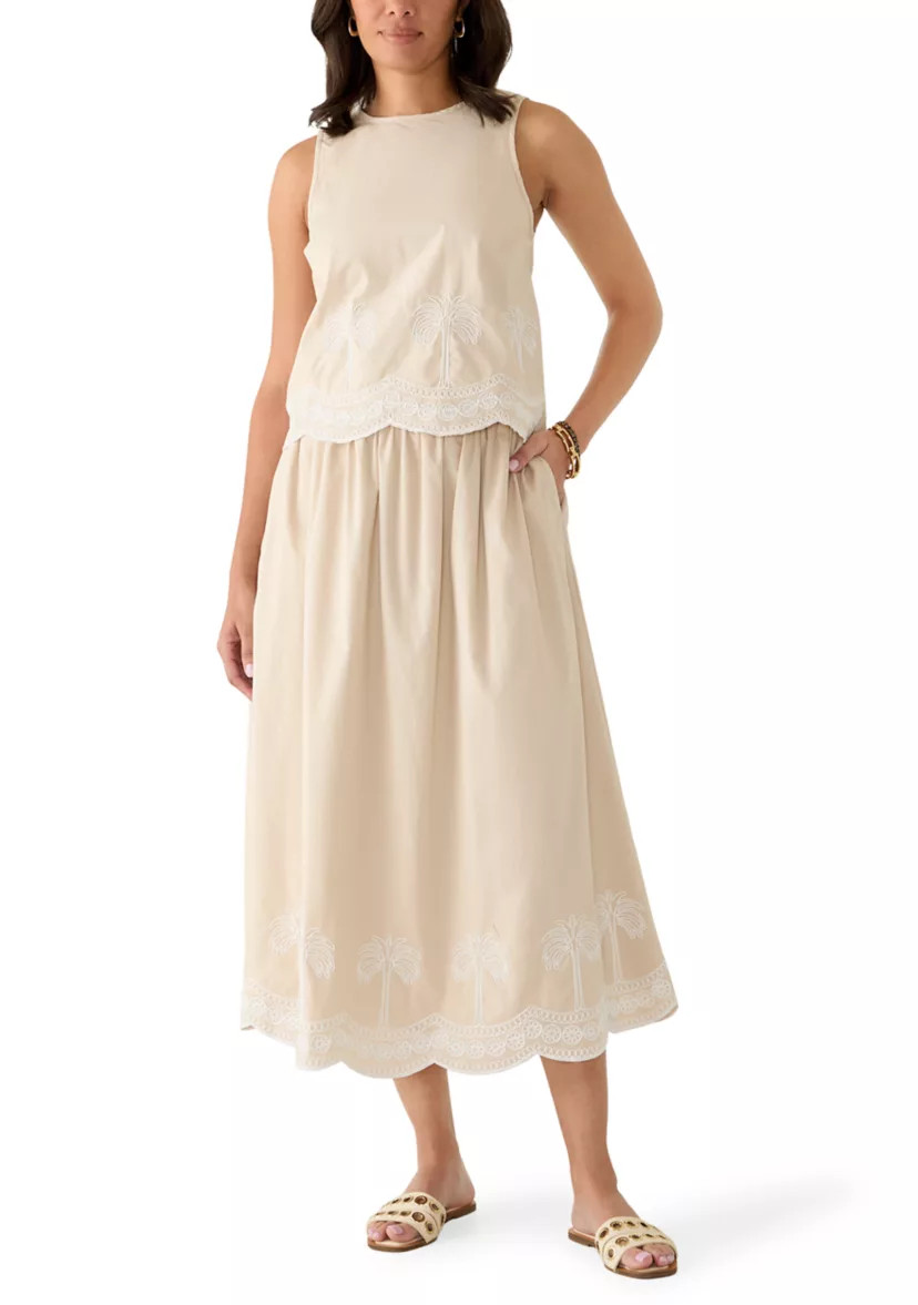 Women's Sleeveless Embroidered Tank Top | Belk