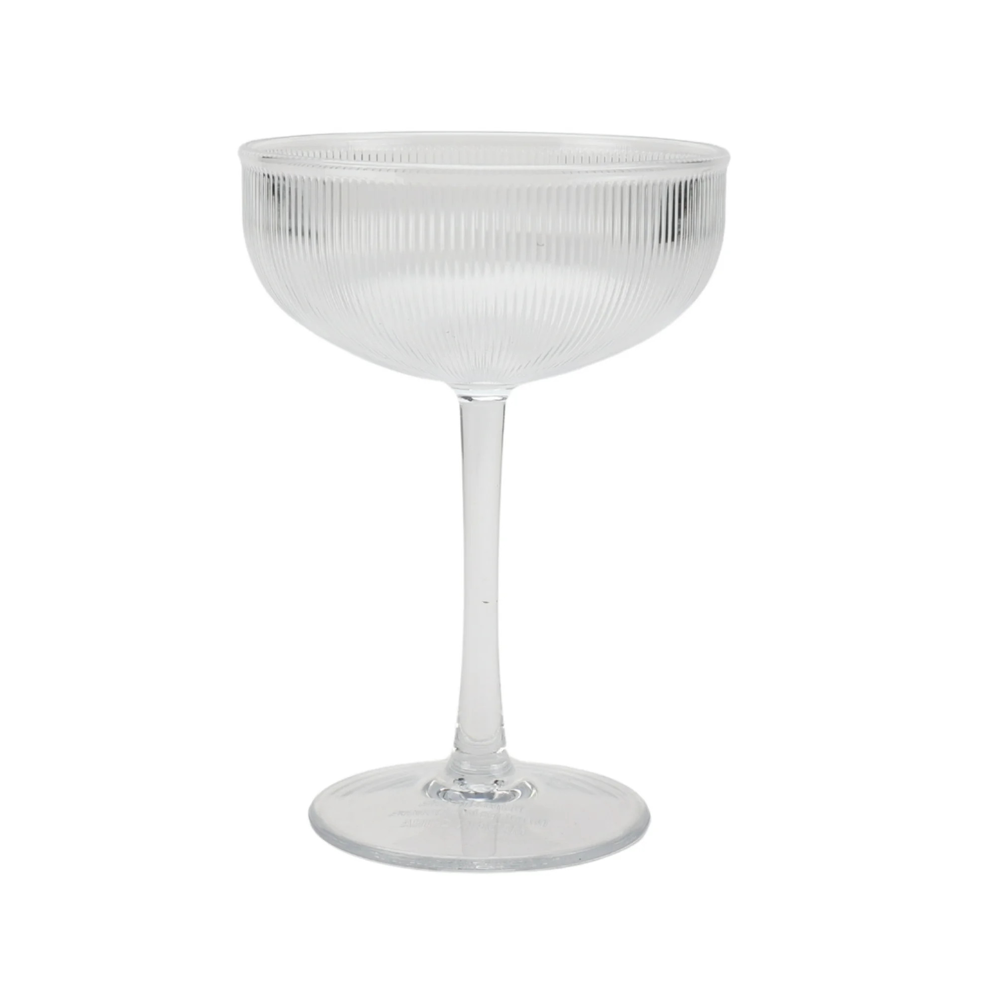 Better Homes and Gardens 11-Ounce Clear Ribbed Tritan Coupe Glass | Walmart (US)