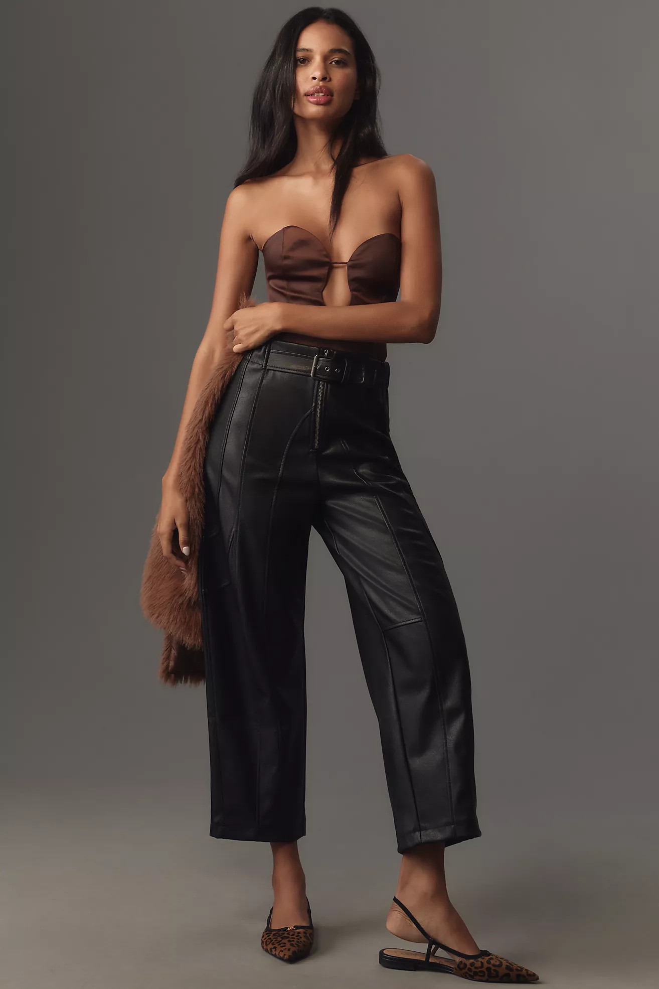 By Anthropologie Belted Barrel Pants | Anthropologie (US)