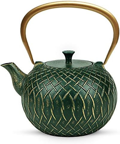 Tea Kettle, Toptier Japanese Cast Iron Tea Kettle for Stove Top, Stovetop Safe Teapot with Infuse... | Amazon (US)