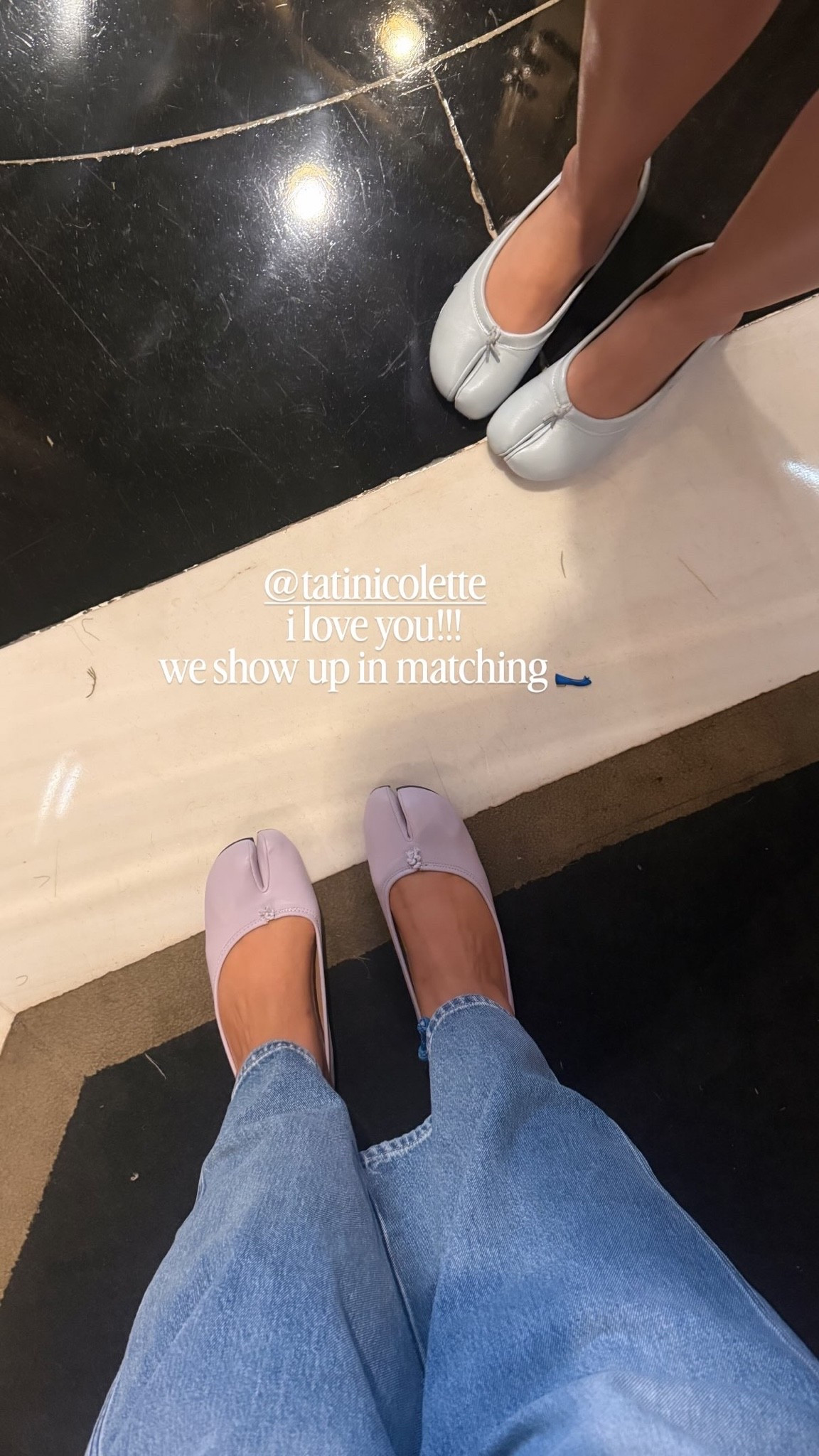 Twinning in our ballet flats!