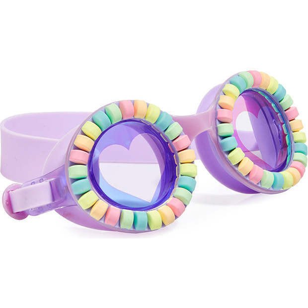 Lovely Lilac Pool Jewel Swim Goggle, Purple | Maisonette