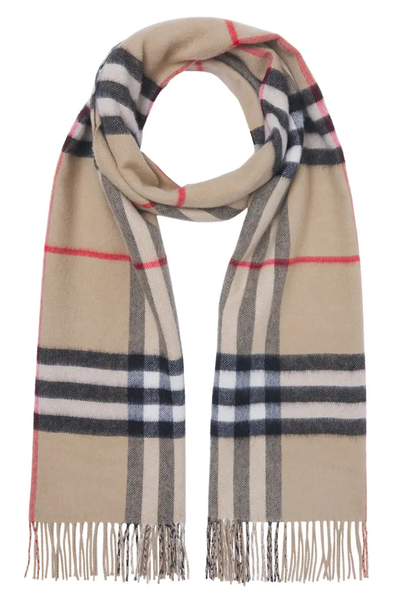 Giant Icon Check Cashmere Scarf | Nordstrom