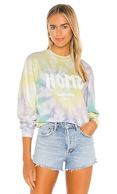 Lovers + Friends Home Rock Tour Sweatshirt in Pastel Tie Dye from Revolve.com | Revolve Clothing (Global)