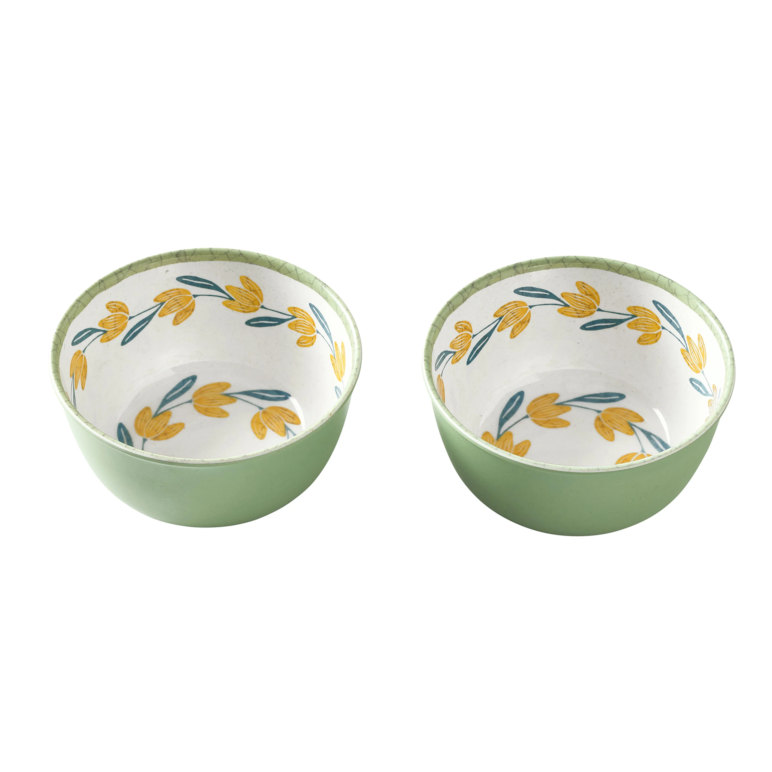 Better Homes and Gardens 2-Piece Bamboo Melamine Floral Dip Bowl Set | Walmart (US)