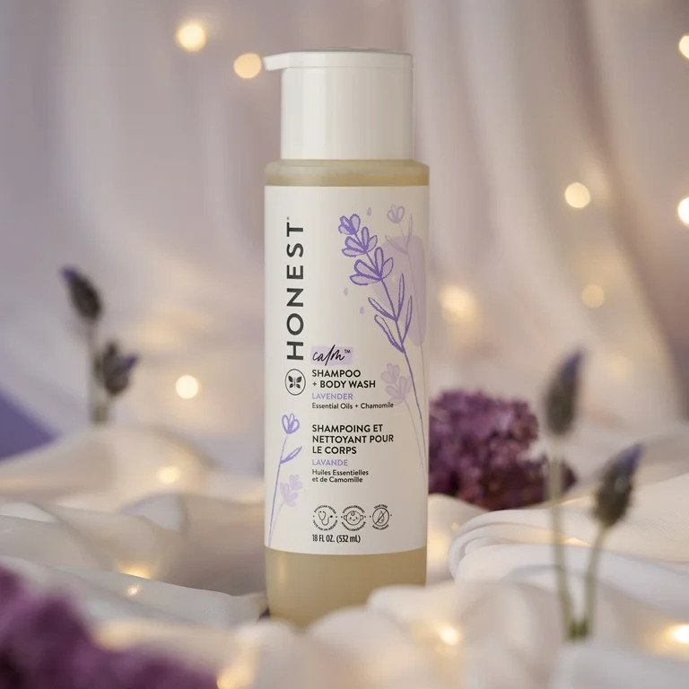 The Honest Company, Baby Shampoo + Body Wash, Calm Lavender, 18 fl. oz. - Walmart.com | Walmart (US)