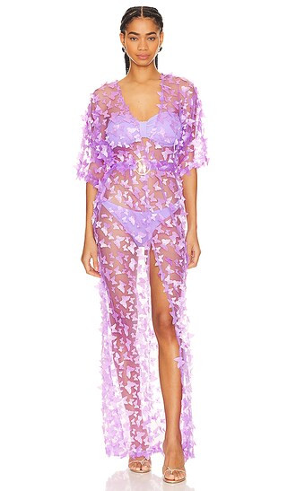 Kate Butterfly Caftan in Lavender | Revolve Clothing (Global)