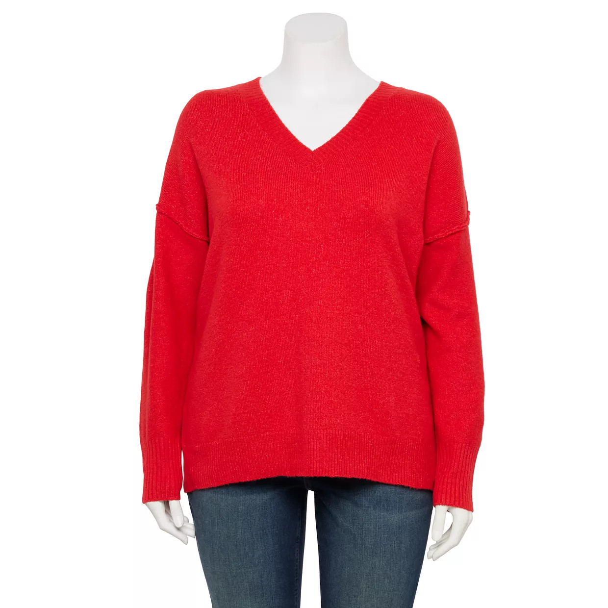 Plus Size Sonoma Goods For Life® V-Neck Pullover Sweater | Kohl's