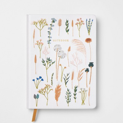 240pg Ruled Journal 8"x6" Botanical Leaves - Threshold™ | Target