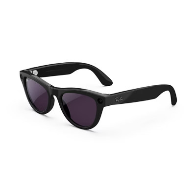 Ray-Ban Meta Skyler Glasses - Shiny Black, Clear to Amethyst Transitions: Smart Glasses, UV Prote... | Target