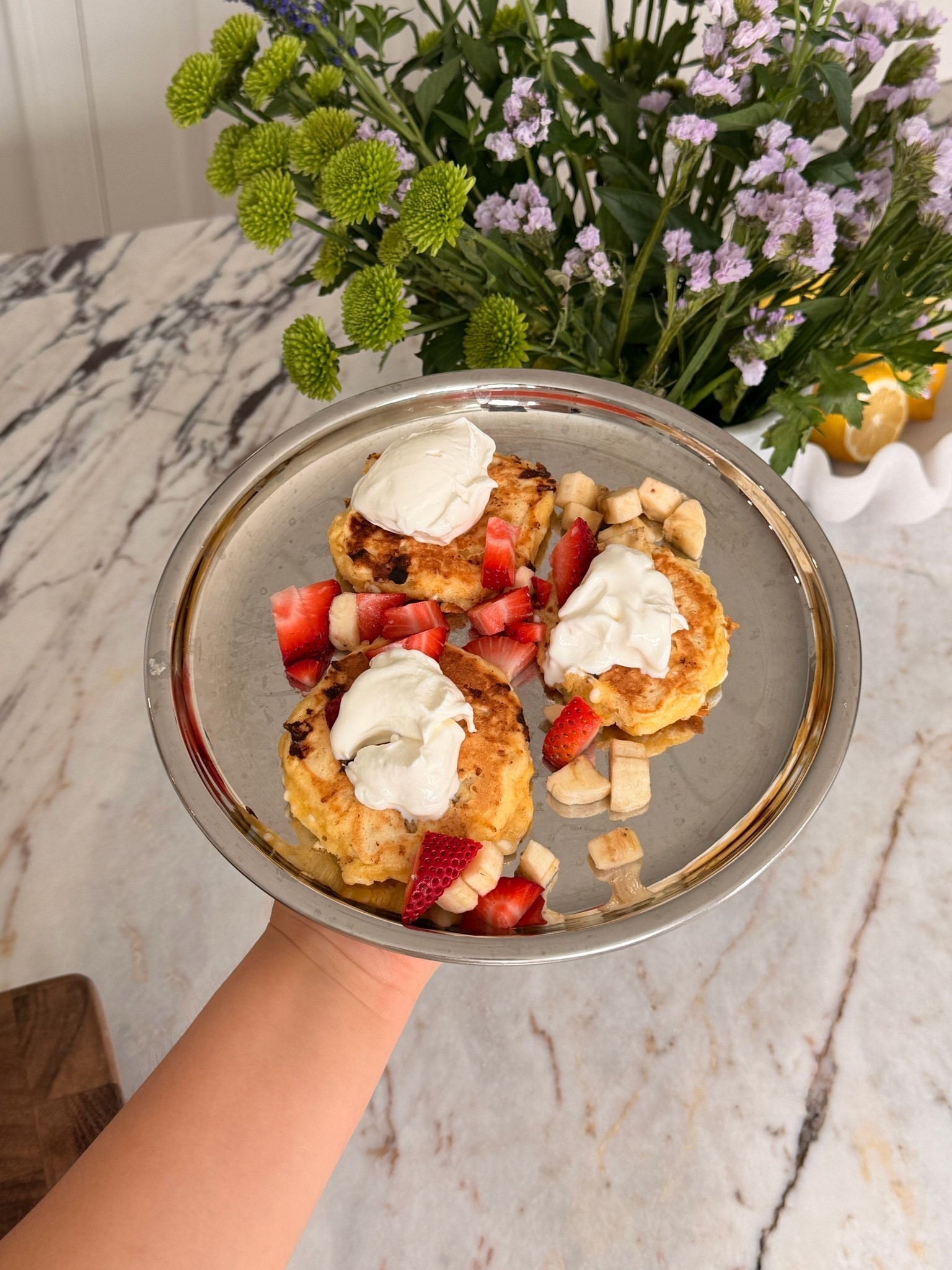 Yummy breakfast on pretty plates. Also winning because no plastics ✅✨

#LTKmomlife #LTKKids