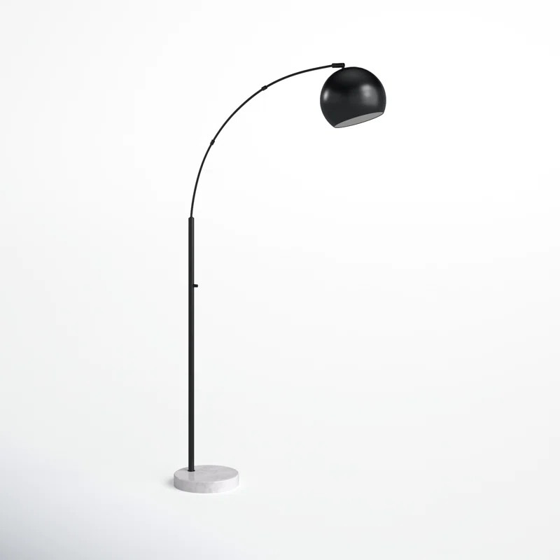 Georgia 78'' White Arched/Arc Floor Lamp | Wayfair North America
