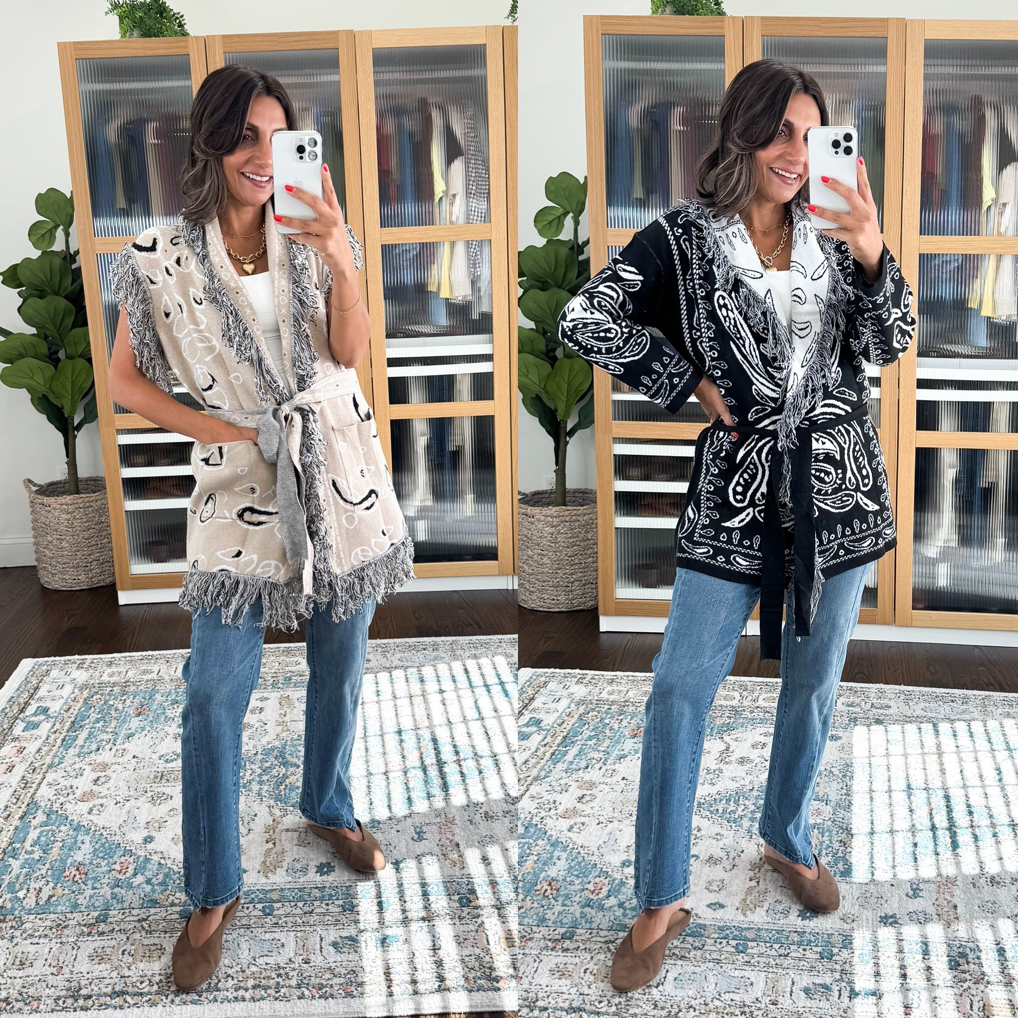Amazon bandana sweater 
Cardigan sweater

#LTKgrwm #LTKOver40 #LTKootd