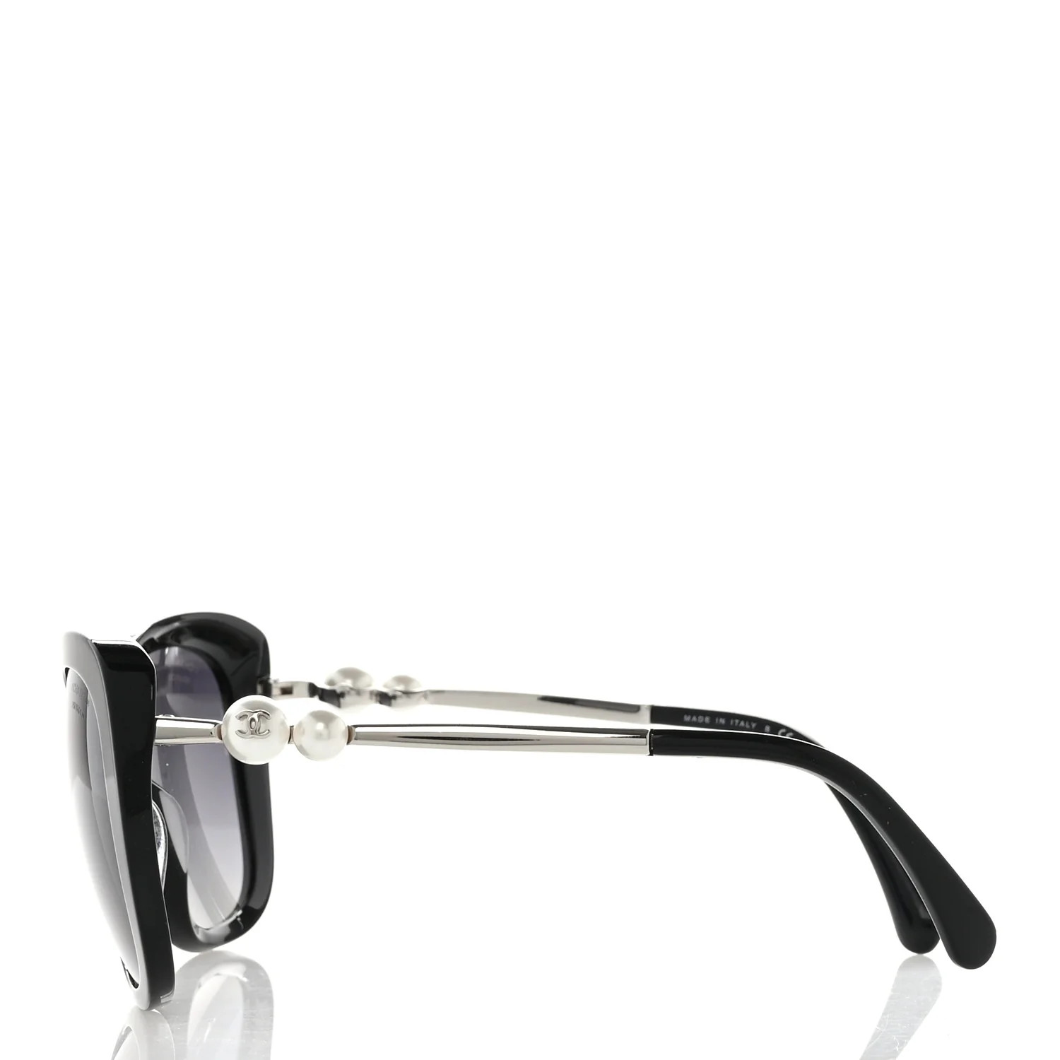 Acetate Polarized Butterfly Winter Pearl Sunglasses 5339-H-A Black | FASHIONPHILE (US)