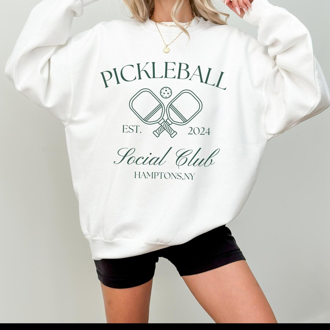 Pickleball Sweatshirt Custom Pickleball Bachelorette Party Crewneck Personalized Pickleball Team ... | Etsy (US)