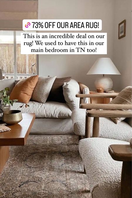 73% OFF OUR AREA RUG!
This is an incredible deal on our rug! We used to have this in our main bedroom in TN too!

#LTKsalealert #LTKhome #LTKxPrimeDay
