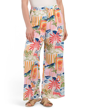 Linen Blend Avalon Wide Leg Cover-up Pants | Clothing | Marshalls | Marshalls