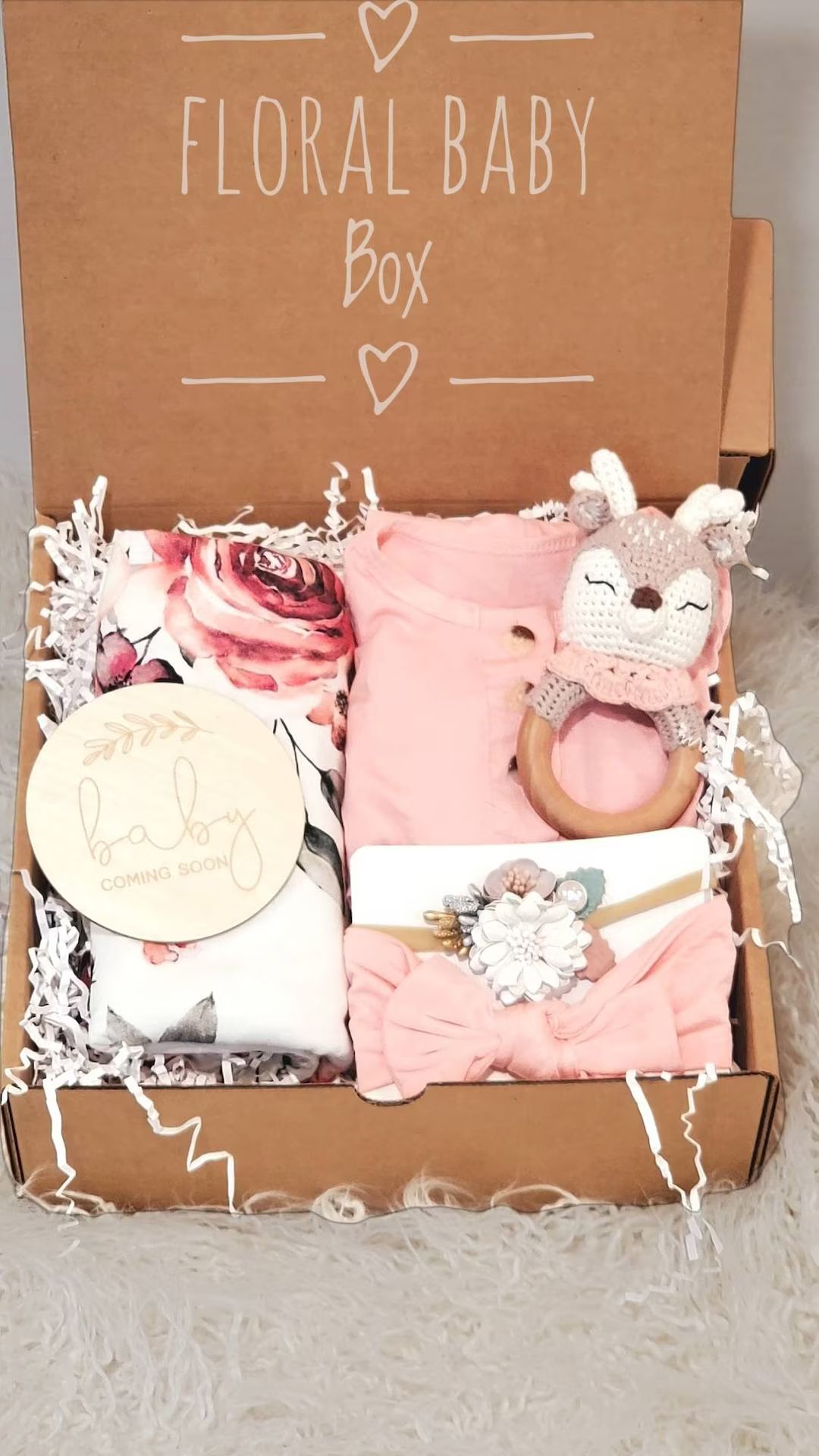 Choose your box-       Newborn Baby Girl Gift Box Set, Floral Baby, Gifts for babies, Christening... | Etsy (US)