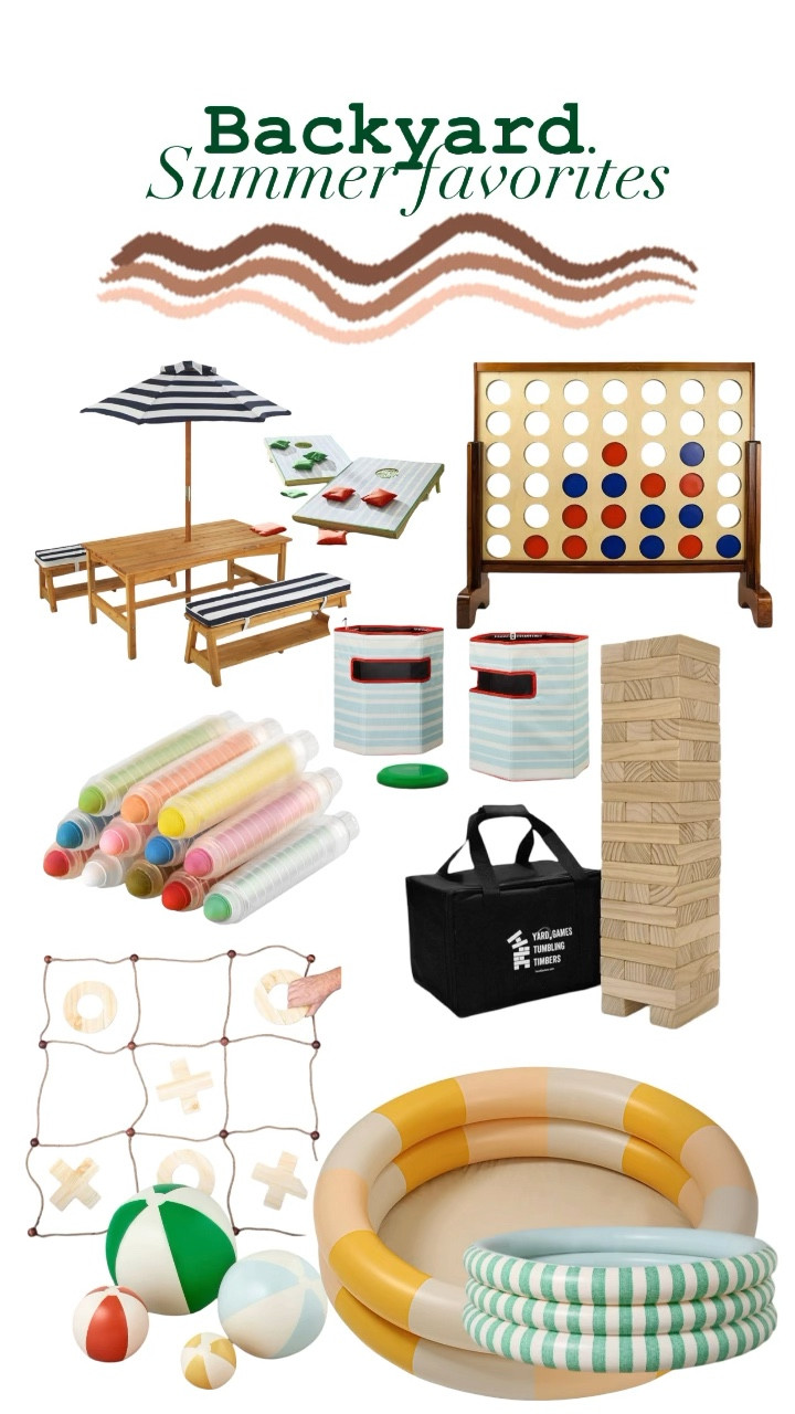 Fun backyard summer favorites! So many fun ways to make memories this summer! I love our outdoor games we have! These would be great for hosting a family party or bbq! 

#LTKFamily #LTKParties #LTKHome