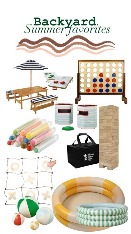 Fun backyard summer favorites! So many fun ways to make memories this summer! I love our outdoor games we have! These would be great for hosting a family party or bbq! 

#LTKFamily #LTKParties #LTKHome