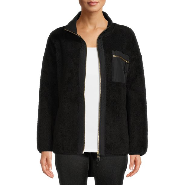 Avia Women’s Faux Sherpa Jacket, up to Size XXXL | Walmart (US)