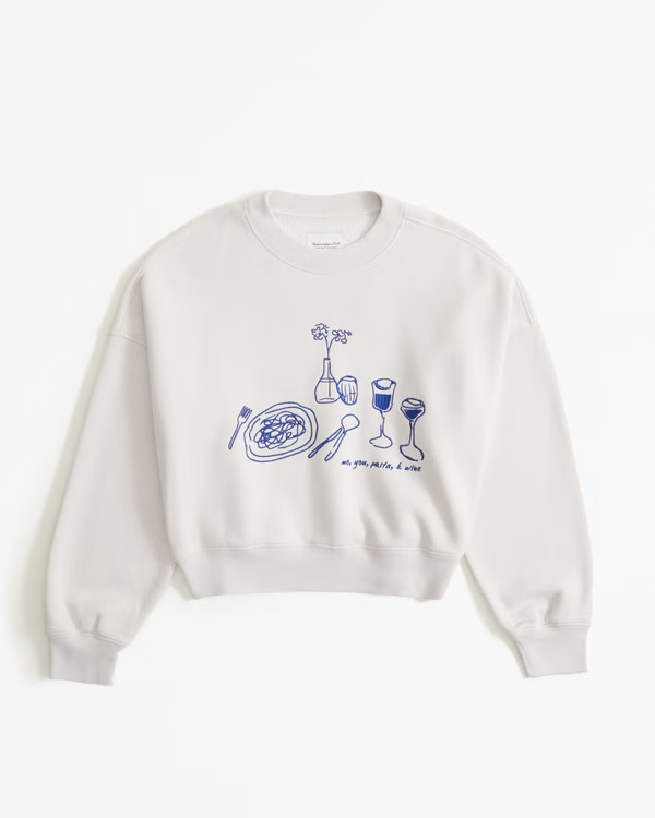 Pasta Graphic Sunday Crew | Abercrombie & Fitch (US)