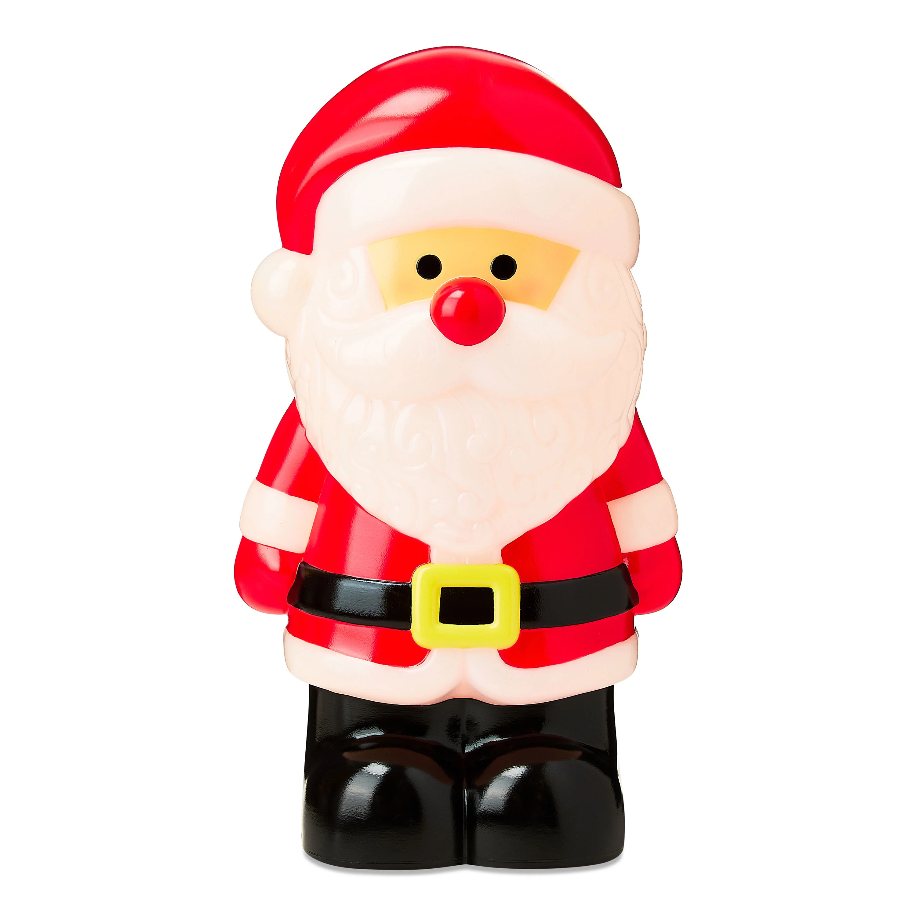 Lighted Blow Mold Santa Outdoor Christmas Decoration, Multicolor, 24", by Holiday Time | Walmart (US)