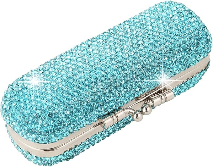 AsAlways Shiny Rhinestone Crystal Portable Lipstick Case with Mirror Portable Bling Diamonds Make... | Amazon (US)