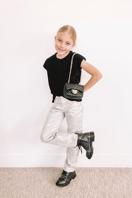 Kids Winter Outfit ❄️ Add a coat on top or a cute sheer layering top underneath, or both! And who’s loving the silver jeans trend? If you are, this pair I found is the absolute perfect style!

#LTKstyletip #LTKkids #LTKfamily