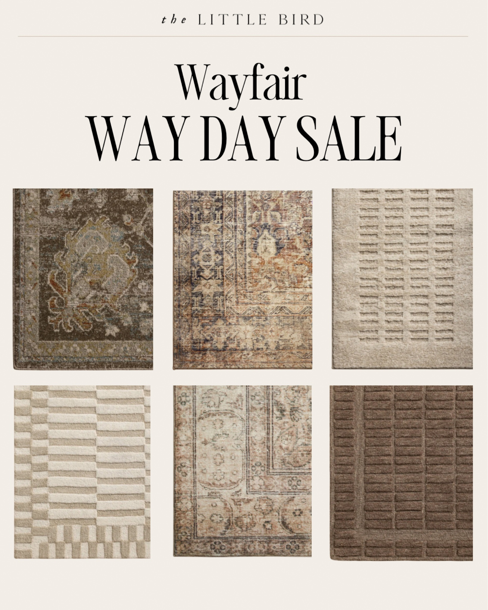 Wayfair's Way Day is here with up to 80% off on stunning rugs! Don't miss out on Amber Lewis x Loloi rugs and Magnolia Home by Joanna Gaines rugs for an effortless blend of style and comfort. It's the perfect time to elevate your space with affordable, high-quality home decor essentials. Shop now before these deals are gone!


#LTKHome #LTKSaleAlert