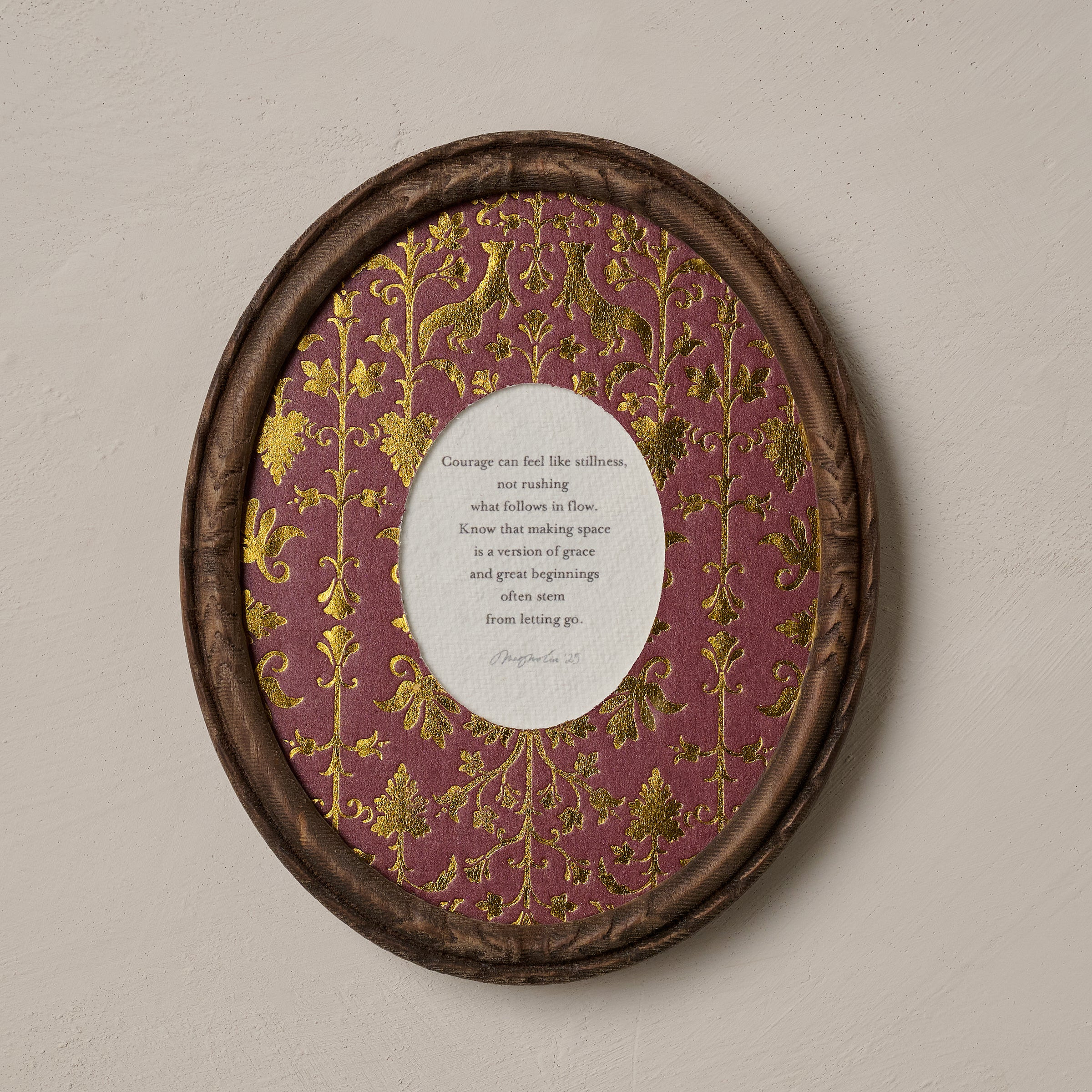 What Follows in Flow Framed Poem | Magnolia