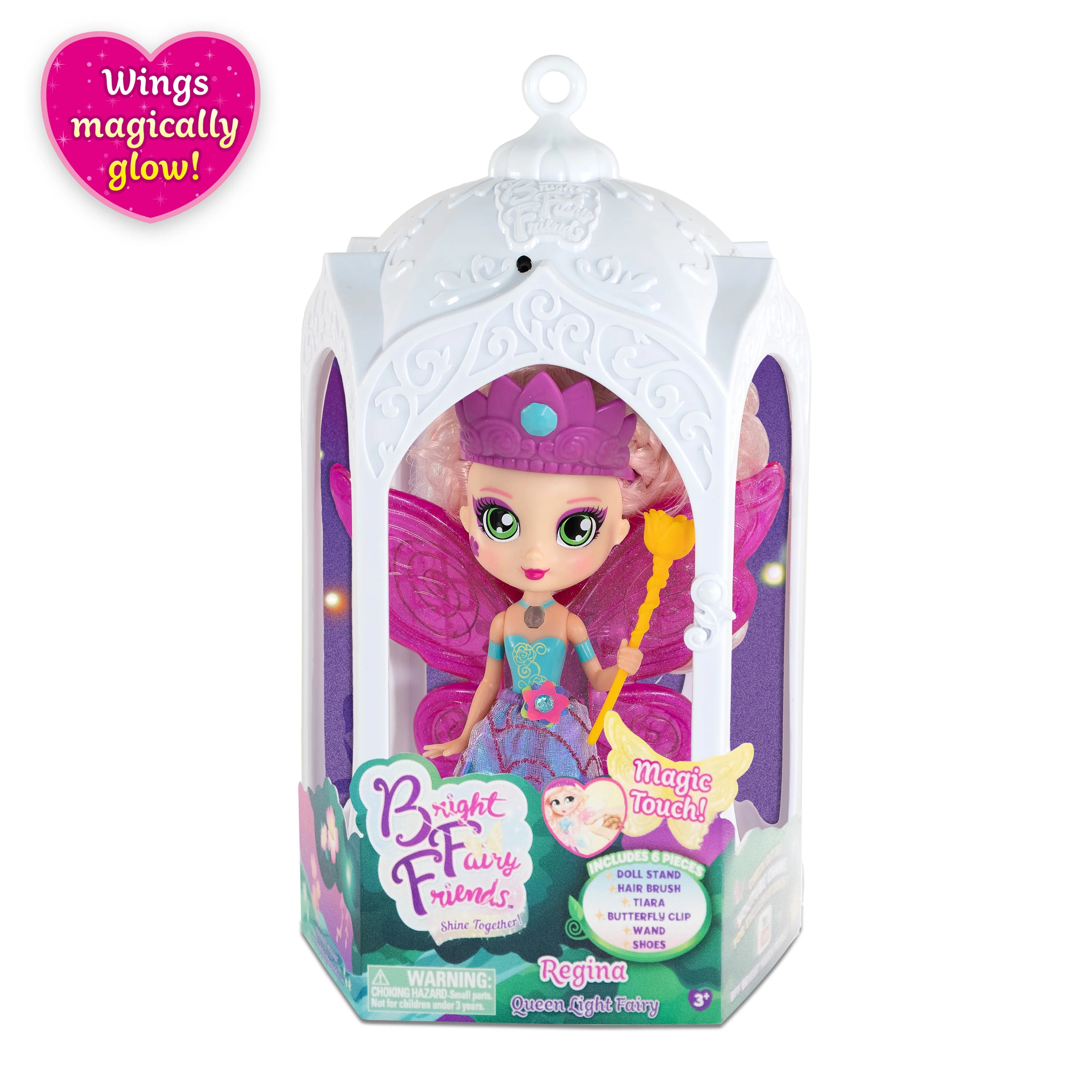 Bright Fairy Friends Light Up Queen Fairy Fashion Doll | Walmart (US)