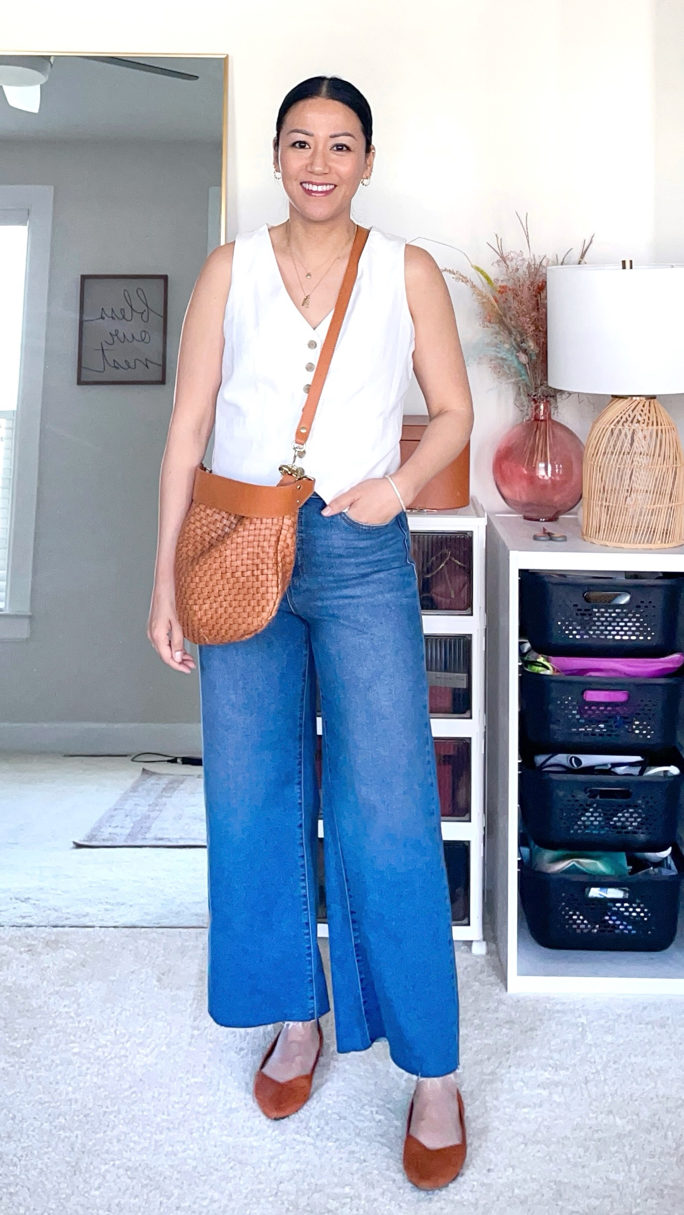 Exact vest is older from Target
Size 4 jeans
Sized up 1/2 in pointed toe Rothy’s 


#LTKOver40 #LTKStyleTip #LTKPetite