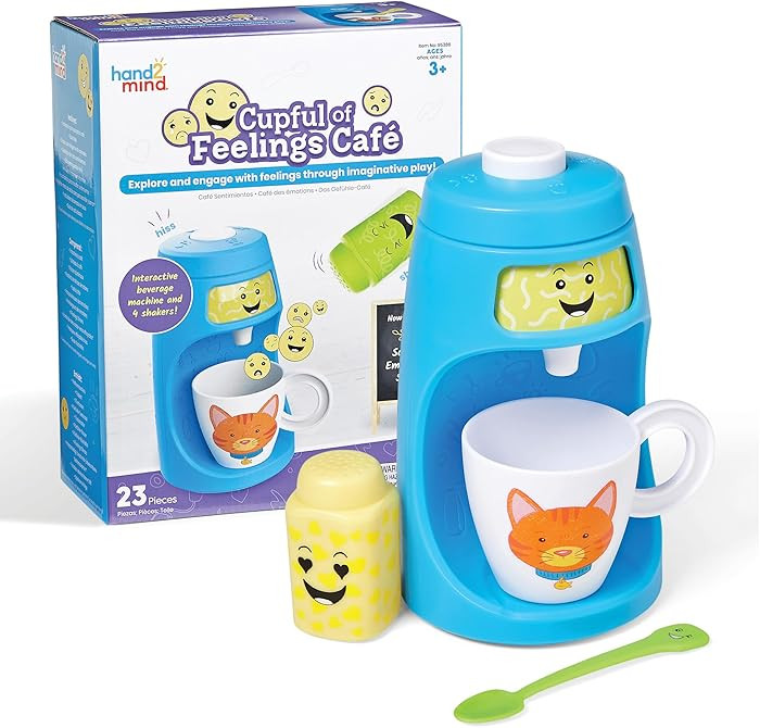 hand2mind Cupful of Feelings Café, Kids Coffee Maker, Emotions for Toddlers, Mindfulness for Kid... | Amazon (US)