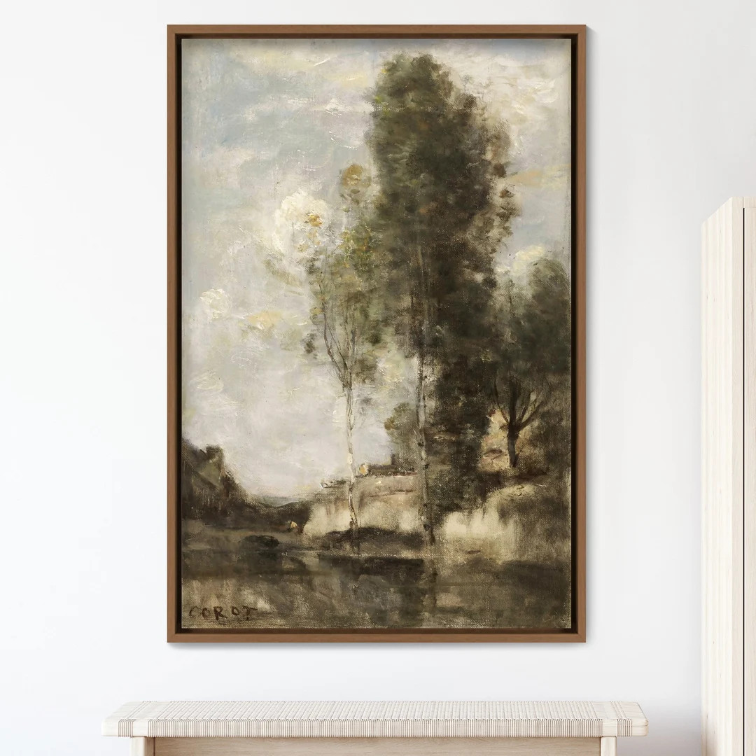 Framed Canvas Oil Painting Landscape Wall Art, Nature Framed Large Gallery Art, Vintage Art, Mini... | Etsy (US)