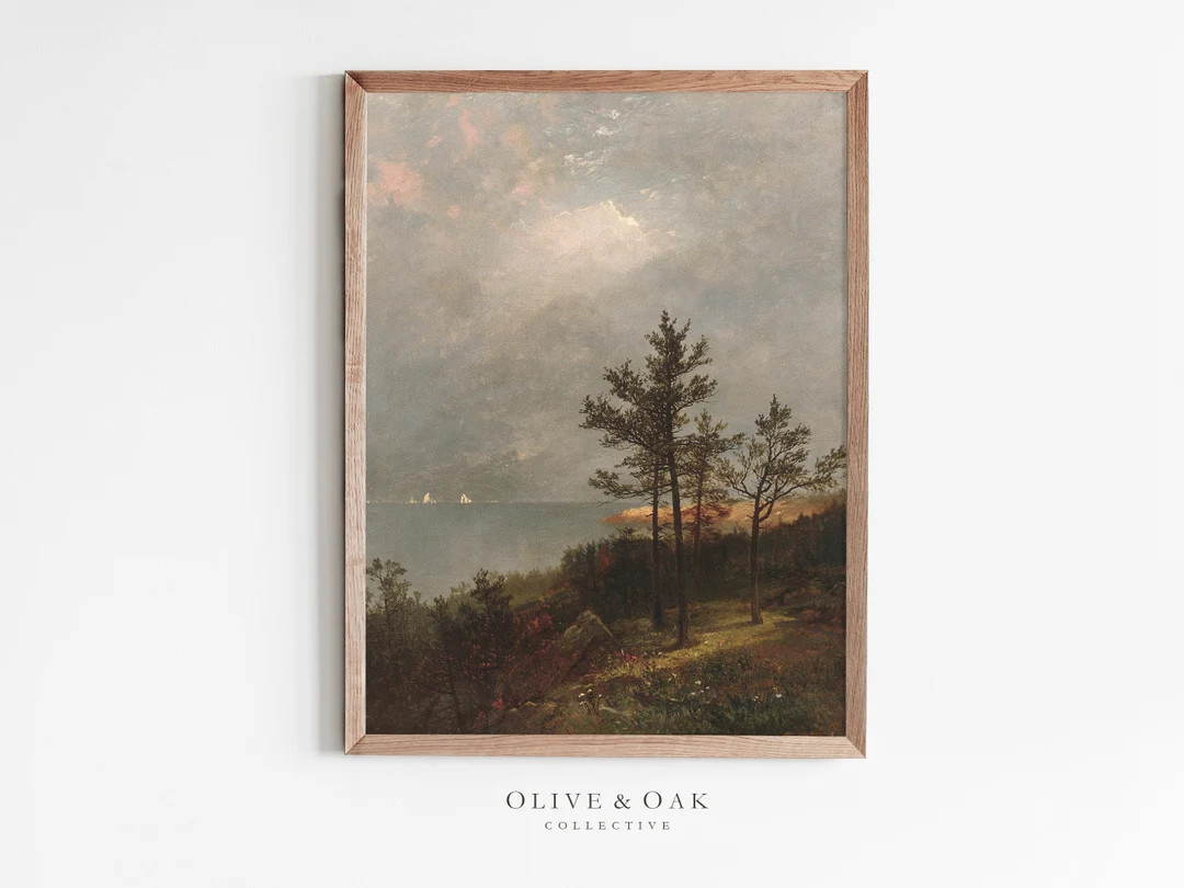 Autumn Farmhouse Wall Art / Vintage Fall Landscape Print / Country Painting PRINTABLE / #205 | Etsy (US)