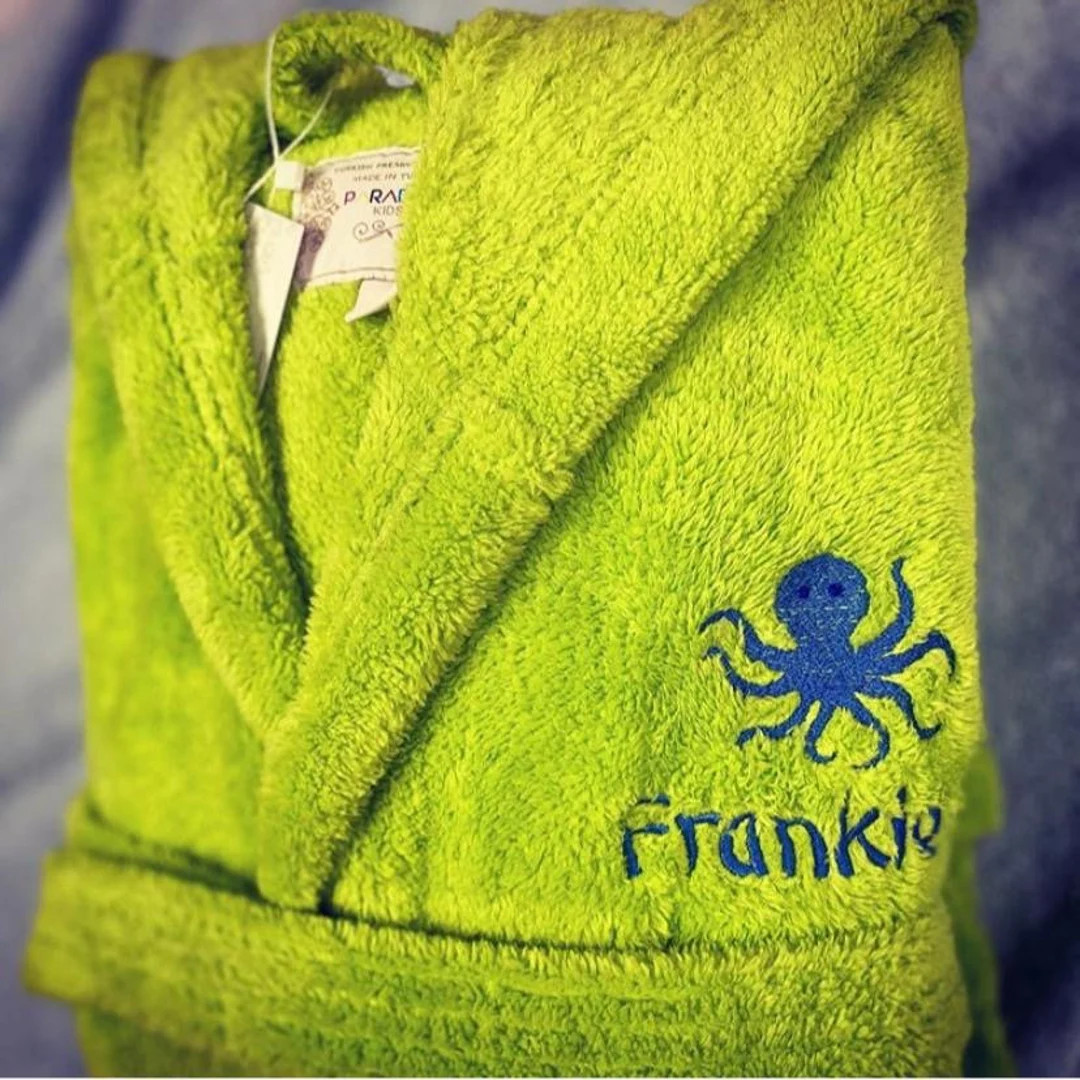 Parador® Kids Fleece Robe, Plush, Personalized 300 GSM, Soft and Warm Hooded Bathrobe | Made in ... | Etsy (US)