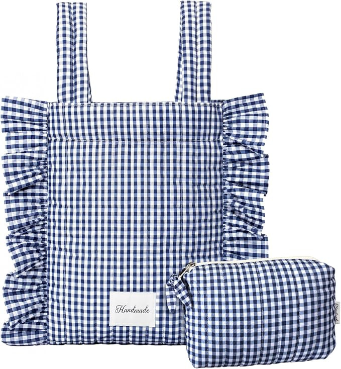 Abbylike Plaid Stroller Bag with Detachable Handle Drawstring Pocket Includes Mini Pouch Universa... | Amazon (US)