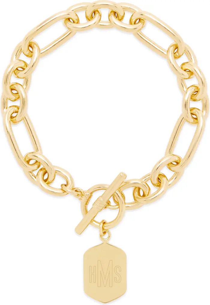 Brook and York Hadley Personalized Initial Pendant Bracelet | Nordstrom | Nordstrom