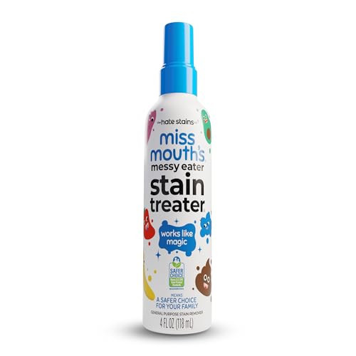Miss Mouth's Messy Eater Stain Treater Spray - 4oz Stain Remover - Newborn & Baby Essentials - No Dry Cleaning Food, Grease, Coffee Off Laundry, Underwear, Fabric | Amazon (US)