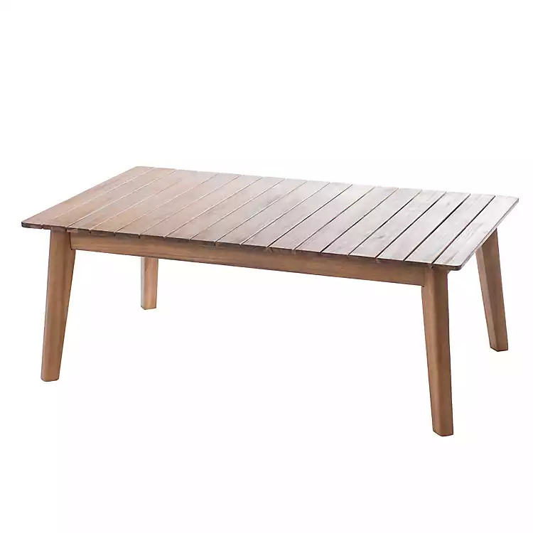Sahara Teak Wood Outdoor Coffee Table | Kirkland's Home