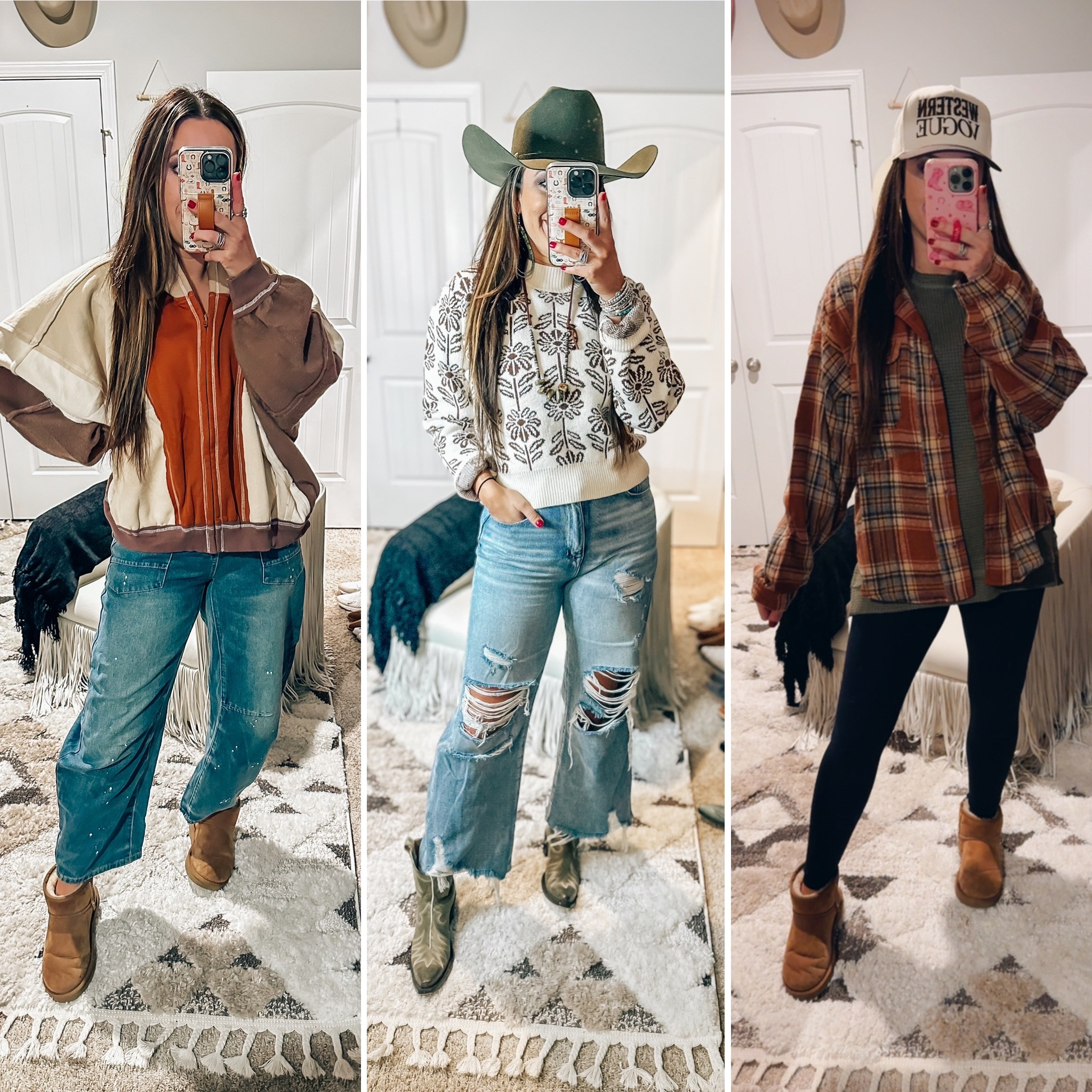 3 casual thanksgiving outfit ideas - sweater and how I styled them for fall - family picture outfit ideas - fall - pumpkin patch - Amazon denim - cowgirl country concert winter outfit - girls night out outfit  - holidayy

#LTKFindsUnder100 #LTKHoliday #LTKFindsUnder50