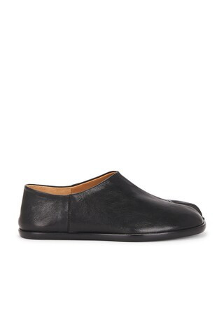 Maison Margiela Tabi Babouche Flat in Black | FWRD 